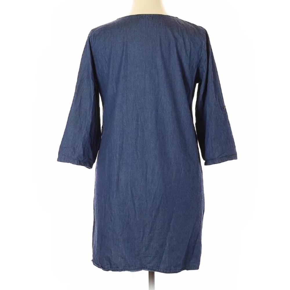 Chick connection women's mid dress 3/4 sleeves, L - Picture 3 of 7